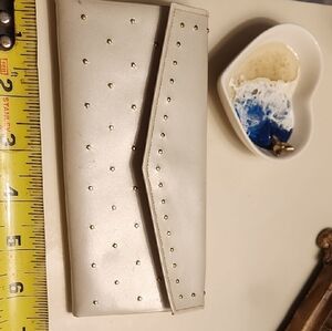 Elegant Cream Studded Wallet